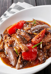 Delicious Chinese food, Braised eggplant