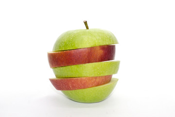 Photography of an apple.