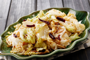 Chinese food,Fried cabbage