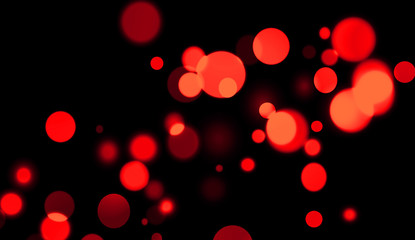 Red Romantic Love Bokeh for background texture overlays.