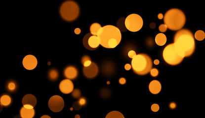 Perfect abstract gold bokeh for background. Glitters light