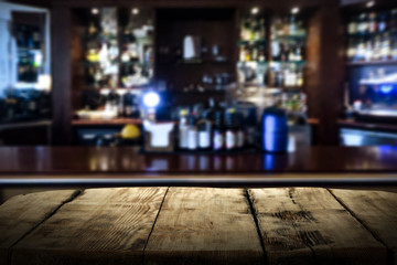 Table background of free space and bar 