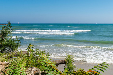Beach in Varna town, Bulgaria