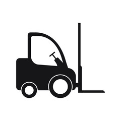 Forklift icon vector isolated