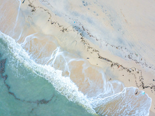 Beach with aerial view.