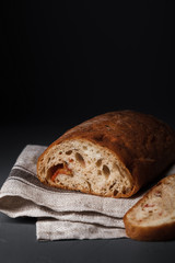 fragrant bread with tomatoes
