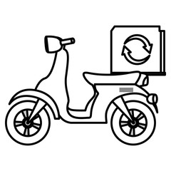 Obraz premium Motorcycle icon image