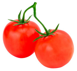 Tomato isolated on white. With clipping path