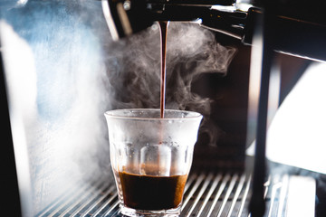 Extraction of an espresso