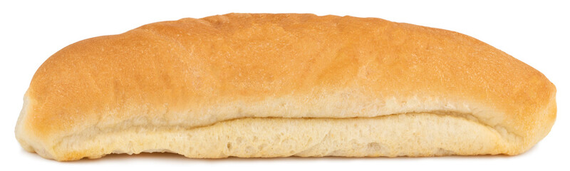 hot dog roll isolated on white background