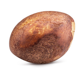 Brazil nut isolated on white background