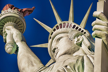 Close-up shot of the Statue of Liberty © American-Taro