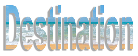 Beach with water wave