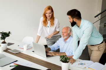 Business people working in office