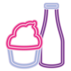 muffin and bottle design