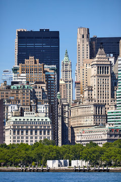 Manhattan historic and modern architecture, New York City USA.