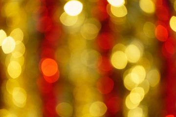 Multi-colored lights in the out of focus, bokeh