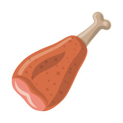 Vector illustration of meat and ham logo. Collection of meat and cooking stock symbol for web.