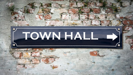 Sign 390 - TOWN HALL