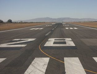 Airstrip in mexican earth