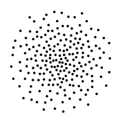 Background with random dark spots. Elegant pattern with black polka dots