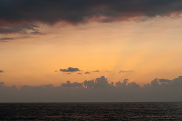 Sonnenuntergang im Meer