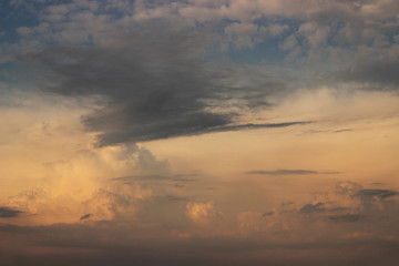 blue sky with white clouds