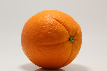 naranja cogida del arbol