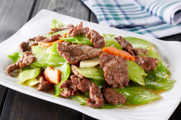 vegetable, grill, white, healthy, background, fresh, tasty, sauce, balsam pear, beef, balsam, food, meal, dinner, lunch, meat, grilled, gourmet, plate, roasted, delicious, cuisine, steak, salad, dish,