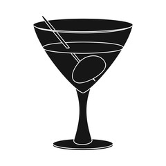 Isolated object of drink and bar icon. Collection of drink and party stock vector illustration.