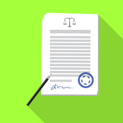 Vector design of law and lawyer sign. Collection of law and justice vector icon for stock.