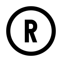 Registered trademark R - obrazy, fototapety, plakaty