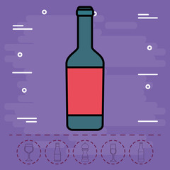 Wine bottle icon