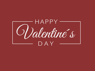 Obraz premium Happy Valentines Day typography poster with handwritten calligraphy text, isolated on white red black pink background for sale or greeting card