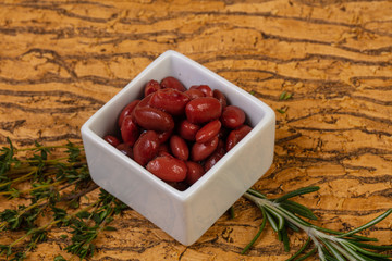 Baked red kidney