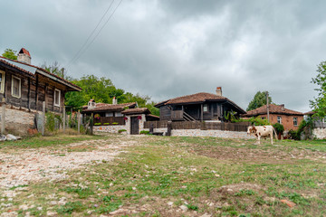 Fototapeta na wymiar Brashlyan popular for turist small village in Bulgaria near the border with Turkey