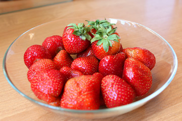 strawberries in a bowl