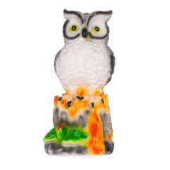ceramic owl isolated on white background. object for the project and design