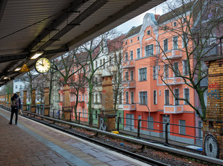 Wollankstrasse train station in the north of Berlin, Germany