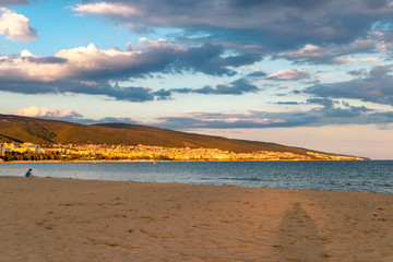 Sunny beach village by the Black Sea, Bulgaria