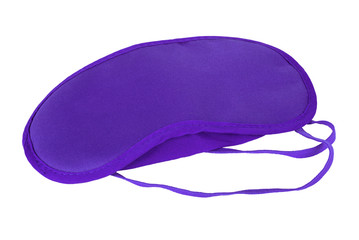 Sleeping eye mask, isolated on white background .
