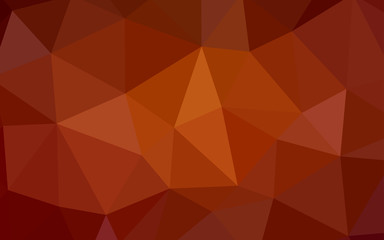 Obraz premium Dark Red, Yellow vector abstract mosaic backdrop.