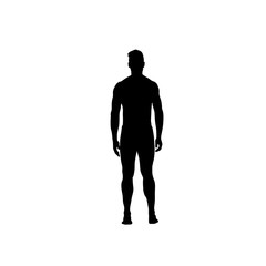 silhouette man vector