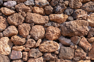 texture wall with large mountain stones