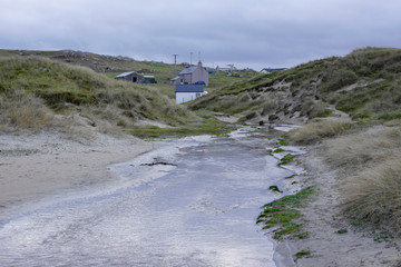 Dünenlandschaft Strand Luskentyre, Harris, Western Isles, Schottland