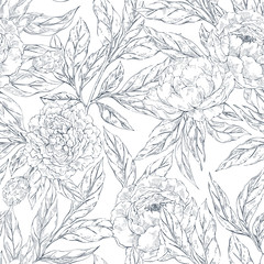 Seamless Peony Pattern