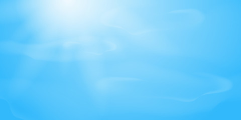 Blue sky with clouds and sunlight. Spring, summer background. Nature sunny background .