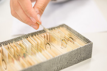 Lehrmaterial für ein Mikroskop