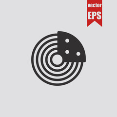 Radar icon.Vector illustration.