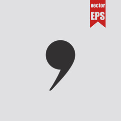 Comma icon.Vector illustration.